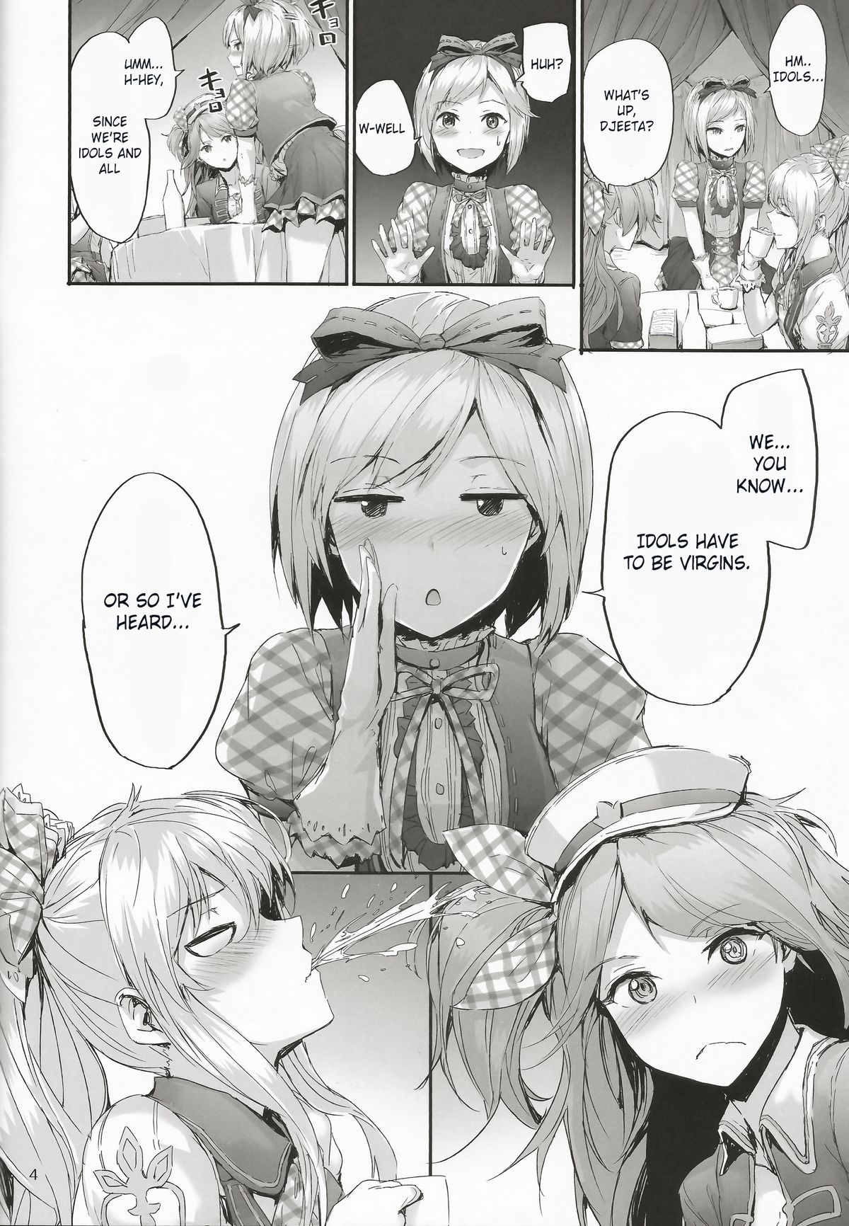 Kikuushi Idol no Gakuya Urabanashi | Sky Knight Idols' Backstage Story page 4 full