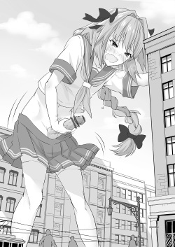 Kyodaika Saserarete Reiju de Ecchi na Koto o Saserareru Astolfo-kun