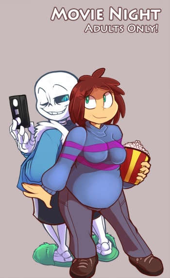 [Kayla-Na] Movie Night (Undertale) cover